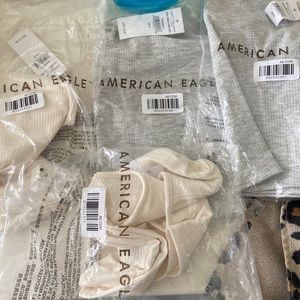 American eagle Arie crop cami a set of 4